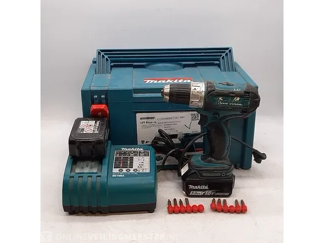 Accu boormachine makita, bdf452, bouwjaar 2019 - afbeelding 1 van  10