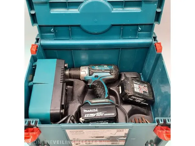 Accu boormachine makita, bdf452, bouwjaar 2019 - afbeelding 10 van  10