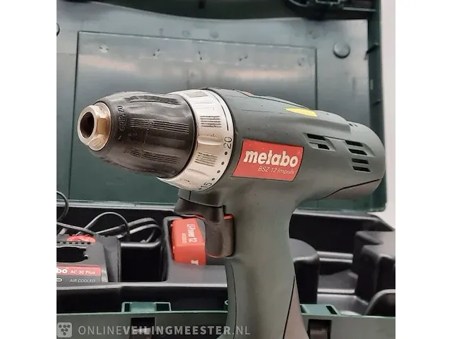 Accu boormachine metabo, bsz 12 impuls, 2009 - afbeelding 3 van  9