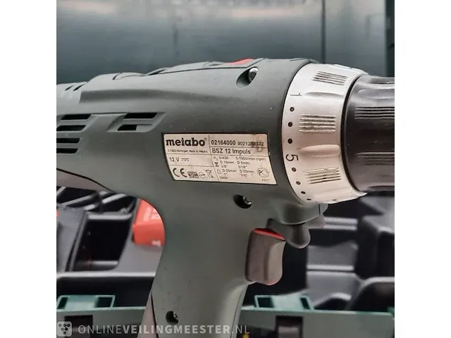Accu boormachine metabo, bsz 12 impuls, 2009 - afbeelding 6 van  9