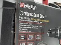 Accu boormachine parkside, cordless drill 20v - afbeelding 6 van  7