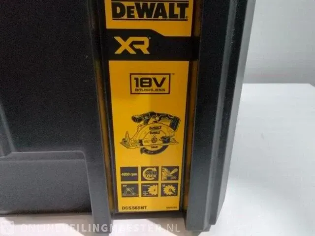 Accu cirkelzaag in tstak koffer de walt, dcs565nt, geel/zwart - afbeelding 6 van  6