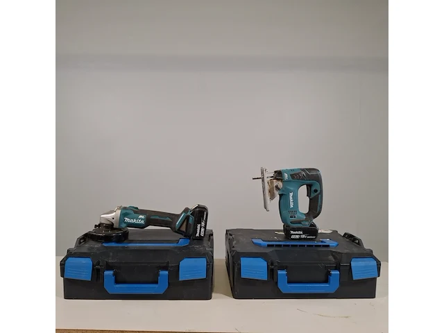 Accu decoupeerzaag en haakse slijper, makita, o.a. djv182, 2021 - afbeelding 1 van  11