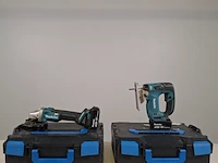 Accu decoupeerzaag en haakse slijper, makita, o.a. djv182, 2021 - afbeelding 1 van  11