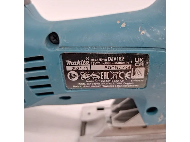 Accu decoupeerzaag, makita, djv182, 2021 - afbeelding 8 van  10