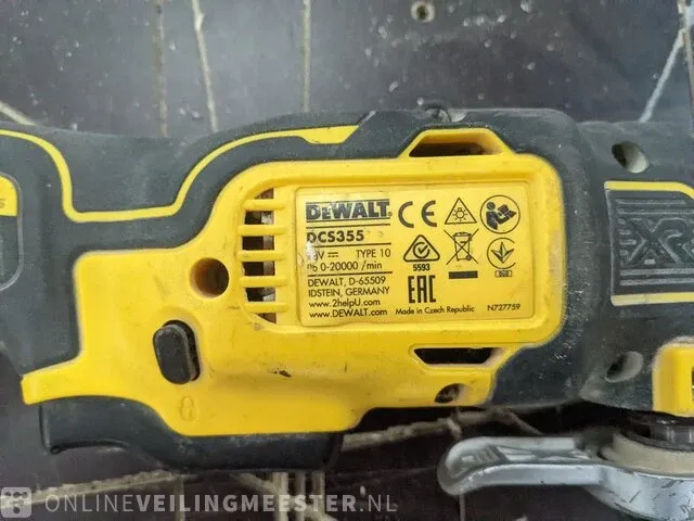Accu decoupeerzaag met accu multitool dewalt, dcs334, dcs355 - afbeelding 8 van  14