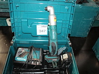 Accu haakse schroefmachine makita met accu en lader in kunststofkoffer. - afbeelding 2 van  3