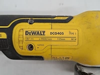 Accu haakse slijper, dewalt, dcg405 - afbeelding 7 van  10