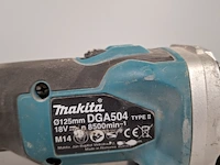 Accu haakse slijper, makita, dga504, 2019 - afbeelding 6 van  7