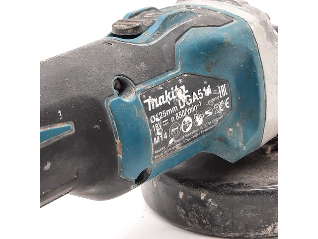Accu haakse slijper, makita, dga511, 2020 - afbeelding 8 van  10