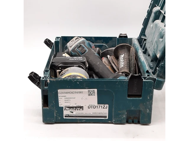 Accu haakse slijper, makita, dga511, 2020 - afbeelding 10 van  10
