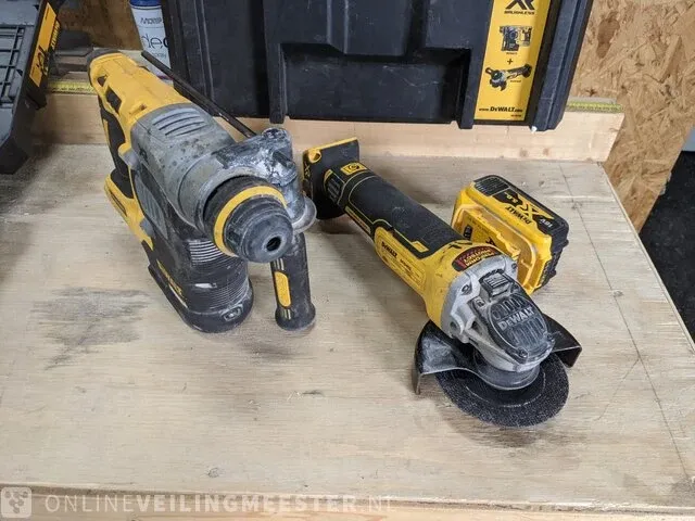 Accu haakse slijper met accuklopboor dewalt, dcg405, dch273 brushless - afbeelding 2 van  12