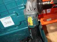 Accu haakse slijptol maktia met accu in kunststofkoffer. - afbeelding 2 van  3