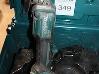 Accu haakse slijptol maktia met accu in kunststofkoffer. - afbeelding 3 van  3