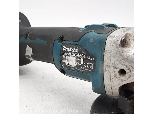 Accu haakseslijper makita, dga504 - afbeelding 7 van  9