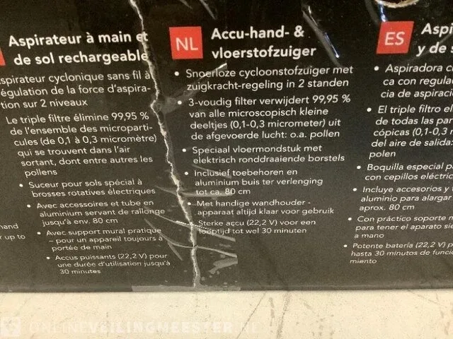 Accu-hand- en vloerstofzuiger maxxmee, zwart/grijs - afbeelding 3 van  4