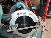 Accu handcirkelzaag makita 36 volt met dubbele accu en lader in kunststofkoffer. - afbeelding 2 van  4