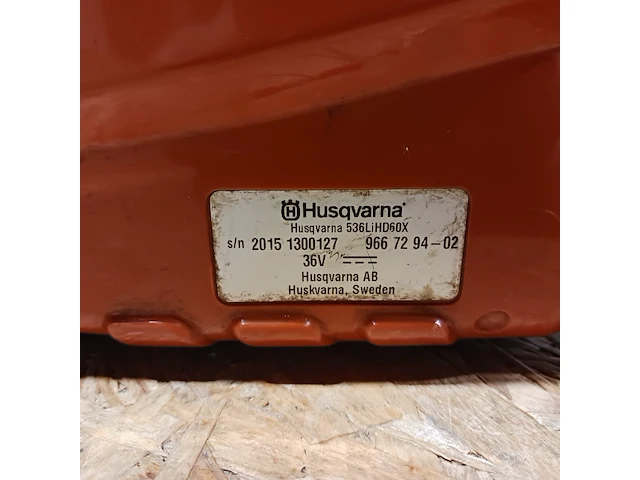 Accu heggenschaar husqvarna, 536lihd60x, bouwjaar 2015 - afbeelding 9 van  9
