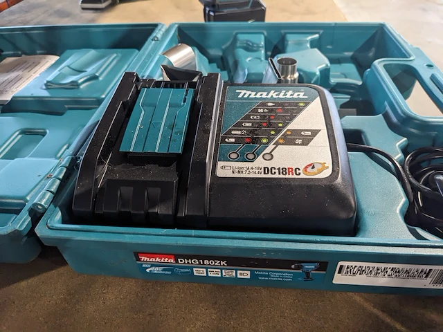 Accu hetelucht pistool met accu stofzuiger , makita, dhg180 - dcl182 - afbeelding 2 van  10
