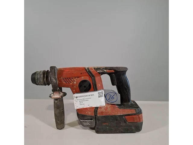 Accu klopboormachine, hilti, te 6-a36, 2017 - afbeelding 3 van  6