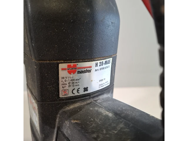 Accu klopboormachine, würth, h 28-mas, 2008 - afbeelding 8 van  10