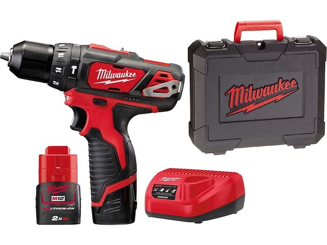 Accu klopschroefmachine set milwaukee, m12 bpd - afbeelding 1 van  4