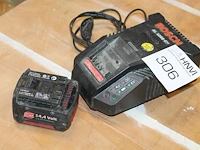 Accu met acculader bosch 14,4v. - afbeelding 2 van  2
