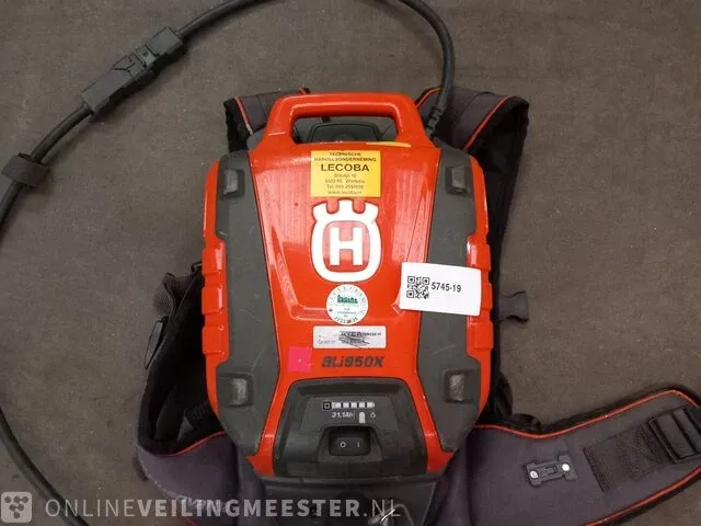 Accu met harnas en adapter husqvarna, bli950x - afbeelding 2 van  7