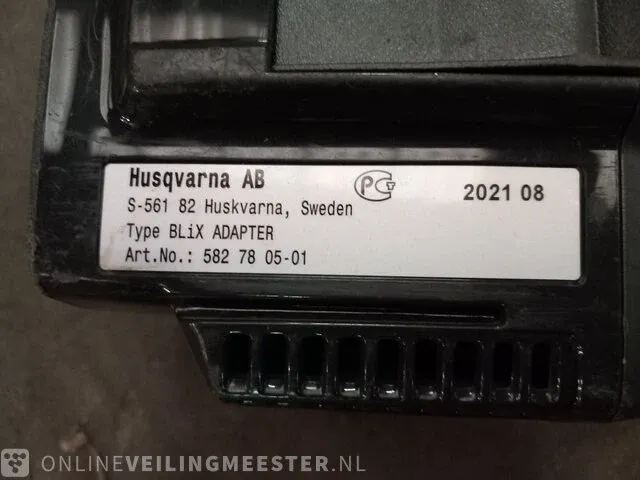 Accu met harnas en adapter husqvarna, bli950x - afbeelding 6 van  7