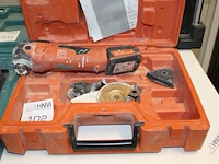 Accu mulititool fein type afmt12q in kunststofkoffer met accu. let op: lader ontbreekt. werking onbekend. - afbeelding 1 van  2