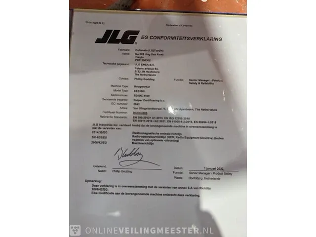Accu schaarhoogwerker jlg, es1330l, bouwjaar 2022 | 0,9 uur - afbeelding 31 van  39