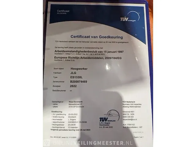 Accu schaarhoogwerker jlg, es1330l, bouwjaar 2022 | 0,9 uur - afbeelding 33 van  39