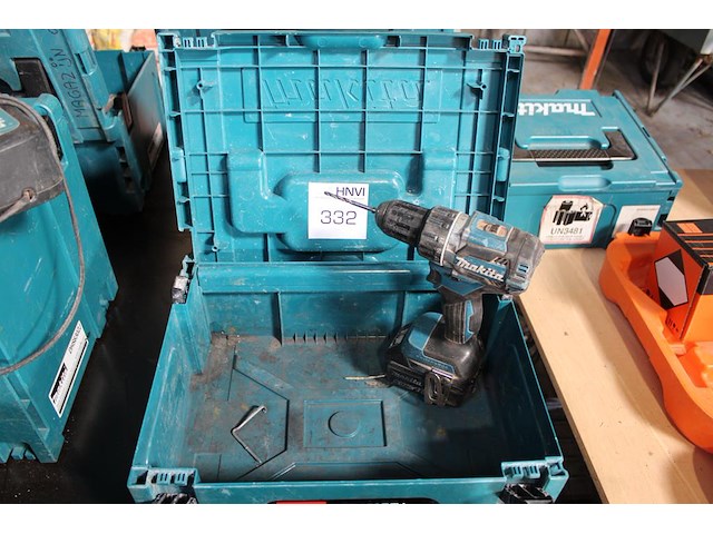 Accu schroefmachine met accu in kunststof koffer. - afbeelding 1 van  2