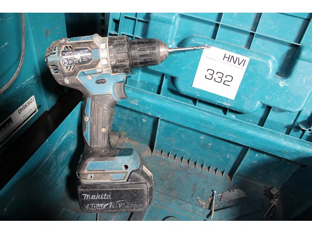 Accu schroefmachine met accu in kunststof koffer. - afbeelding 2 van  2