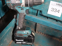 Accu schroefmachine met accu in kunststof koffer. - afbeelding 2 van  2