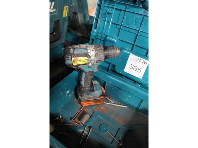 Accu schroefmachine met accu in kunststof koffer. - afbeelding 2 van  2