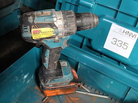 Accu schroefmachine met accu in kunststof koffer. - afbeelding 2 van  2