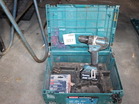 Accu schroefmachine met accu in kunststof koffer. - afbeelding 1 van  2