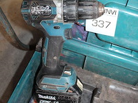 Accu schroefmachine met accu in kunststof koffer. - afbeelding 2 van  2