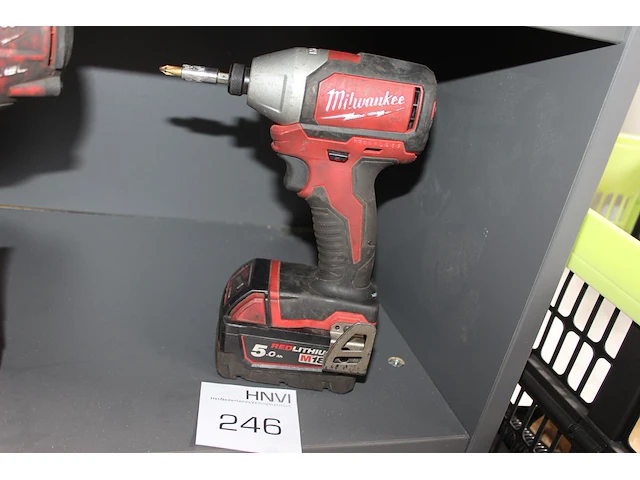 Accu schroefmachine milwaukee m18 blid met 5 ah accu. - afbeelding 1 van  1
