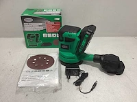 Accu schuurmachine excentrisch 125mm 20v 2000mah - afbeelding 1 van  3
