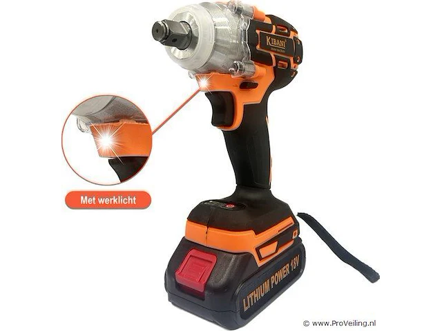 Accu slagmoersleutel 18volt - afbeelding 4 van  6