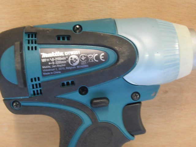Accu slagmoersleutel (body) makita, dtw251 - afbeelding 3 van  3