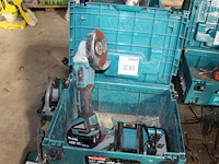 Accu slijptol maktia met accu en lader in kunststof koffer. - afbeelding 1 van  3