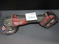 Accu slijptol milwaukee m18 fsag125x. met 5 ah accu. - afbeelding 1 van  1