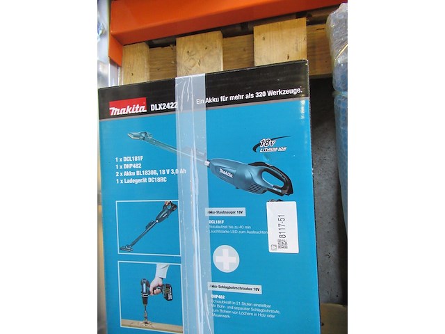 Accu stofzuiger (body) makita, dcl181f - afbeelding 1 van  1