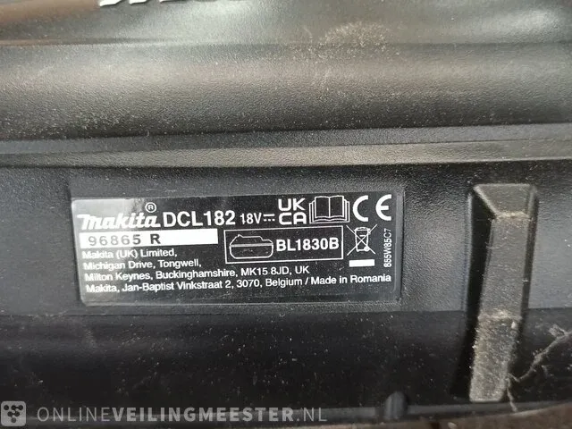 Accu stogzuiger makita, dcl182 18v - afbeelding 3 van  5