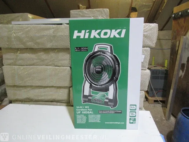Accu ventilator hikoki, uf 18dsal - afbeelding 1 van  2