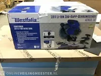 Accu verstekzaag westfalia, 912411, blaauw/zwart - afbeelding 3 van  3