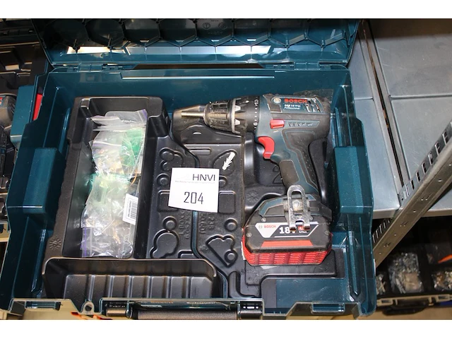 Accuboormachine bosch gsr 18v-li incl. accu - afbeelding 1 van  3